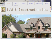 Tablet Screenshot of laceconstruction.com